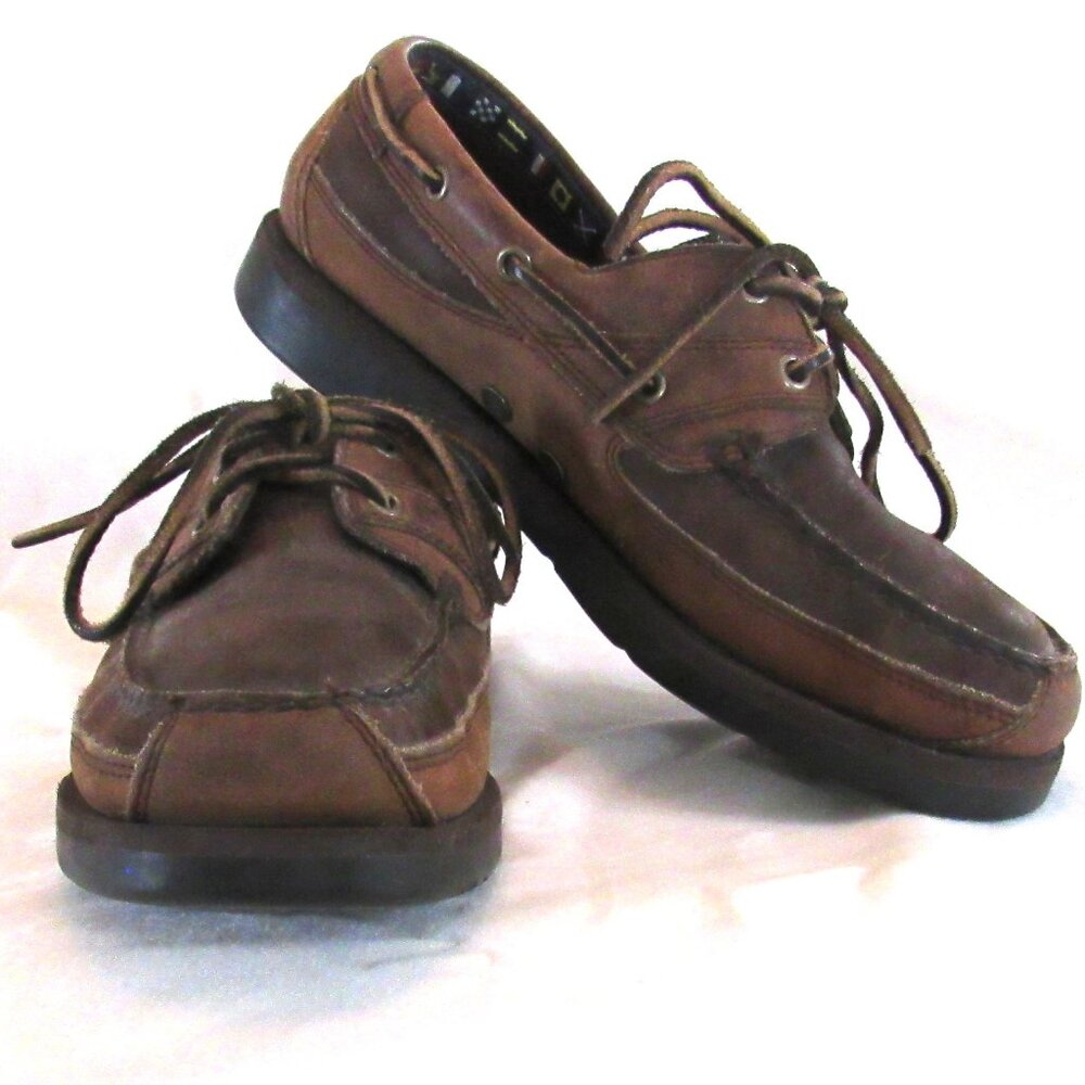 Timberland Brown Men's Leather Boat Shoes Size 8.5